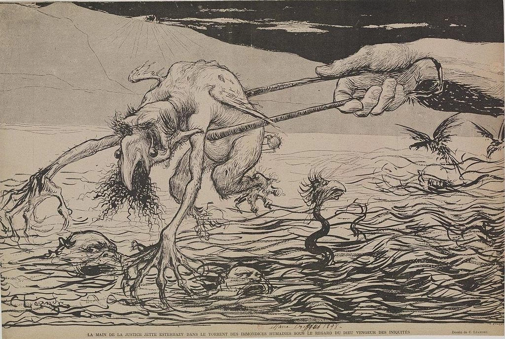 Charles Léandre - Caricatura di Ferdinand Walsin Esterházy